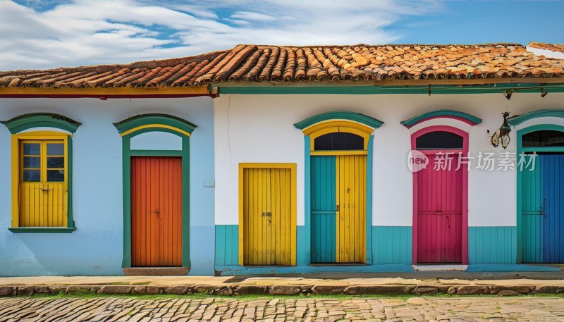 巴西小镇色彩门窗