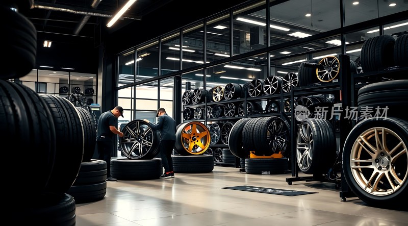 轮胎与轮毂展示店