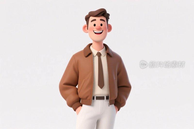 卡通男性形象插画