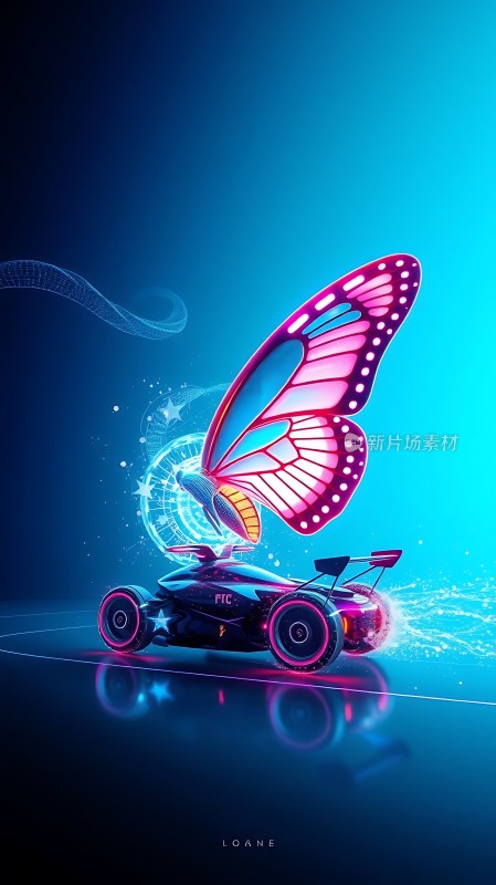 蝴蝶翅膀赛车