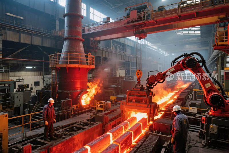 工业炼钢车间场景