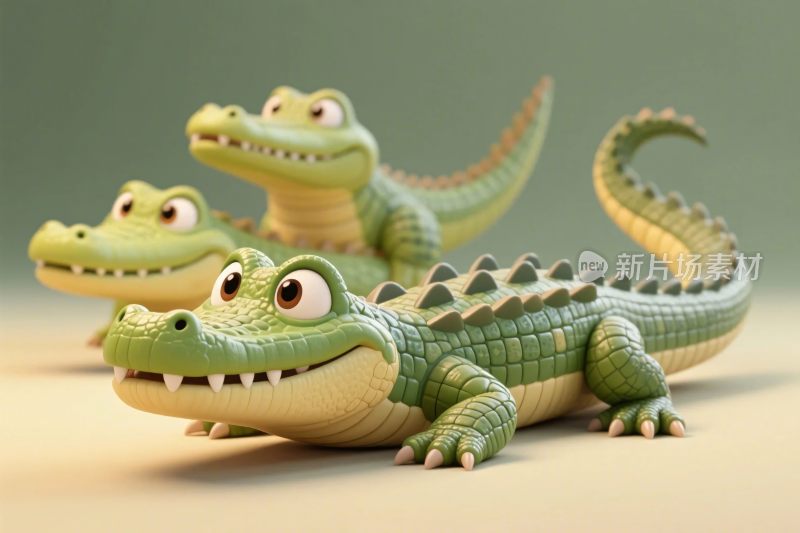 卡通鳄鱼形象