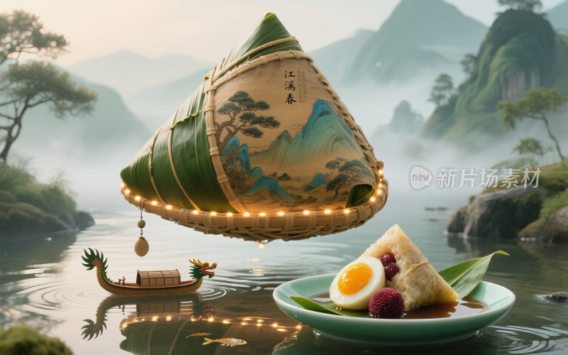 端午节创意插画