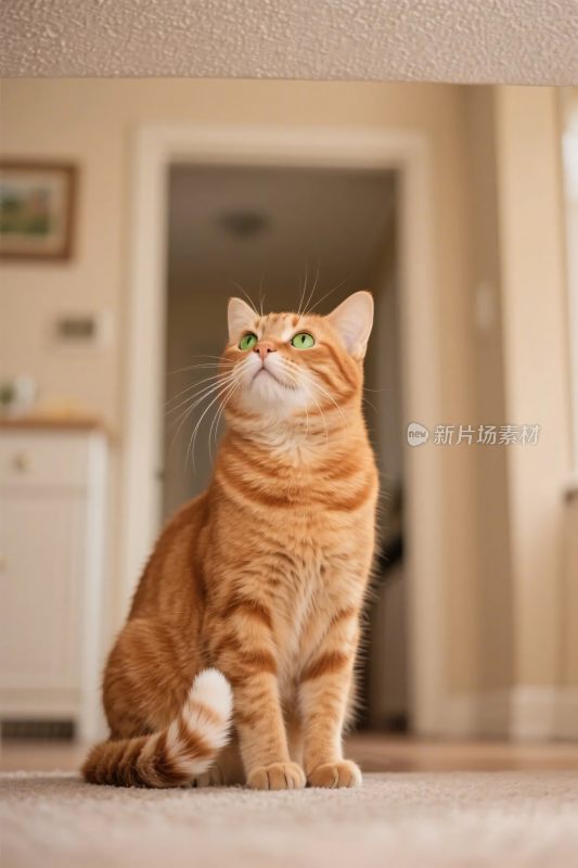 橘猫室内照片