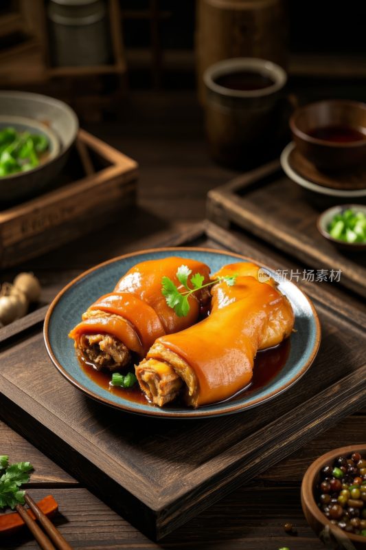 卤猪蹄中国传统经典美食中式家常美味食物