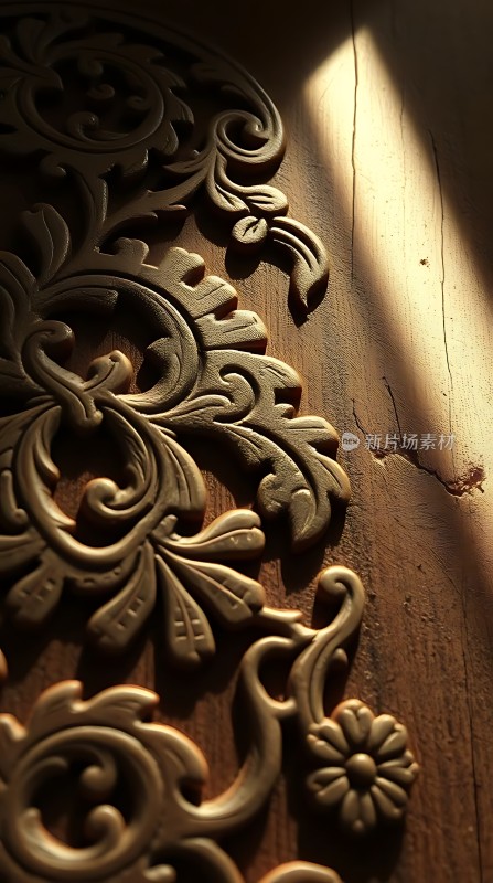 阳光下的木雕艺术