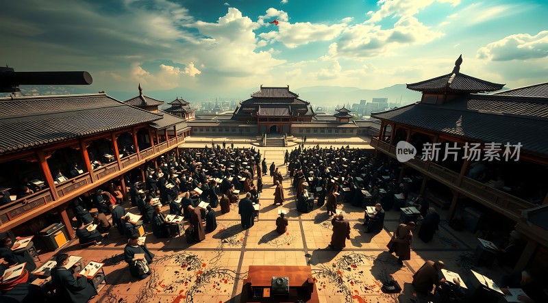 古风科举考场风云际会