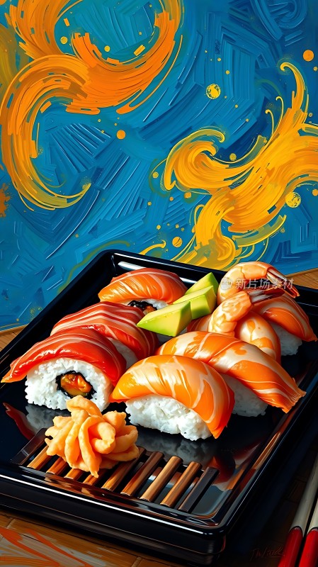 寿司盛宴视觉与味觉的双重享受