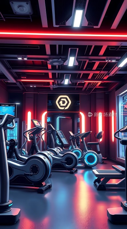 未来健身房科技感十足