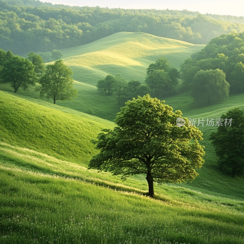 唯美绿树美景