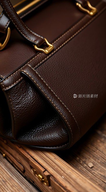 复古手提包细节展示