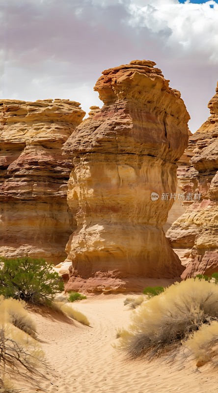 沙漠奇石林立自然景观壮观