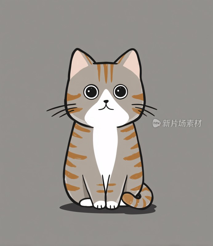 可爱卡通猫咪插画