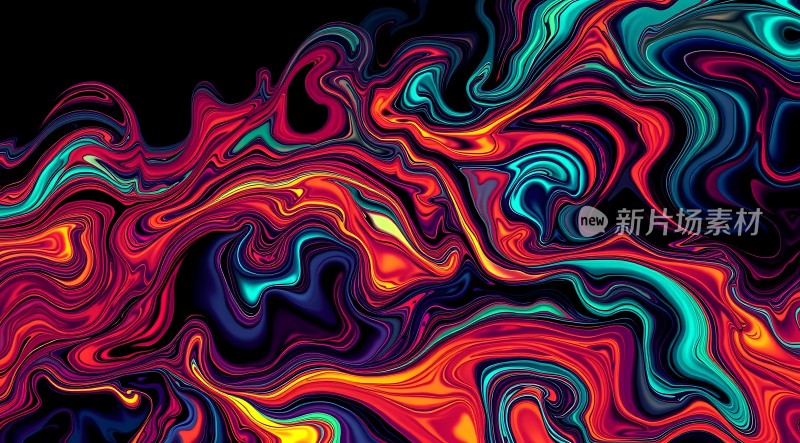 色彩漩涡视觉盛宴