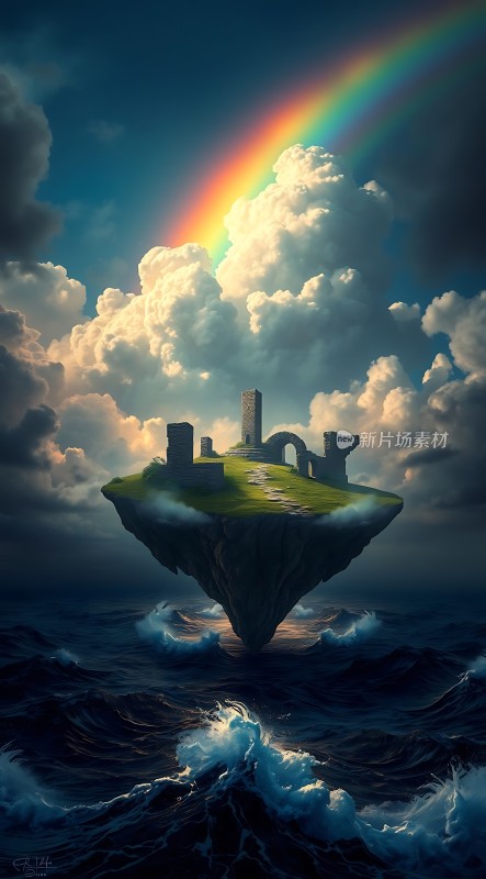 彩虹下的神秘岛屿