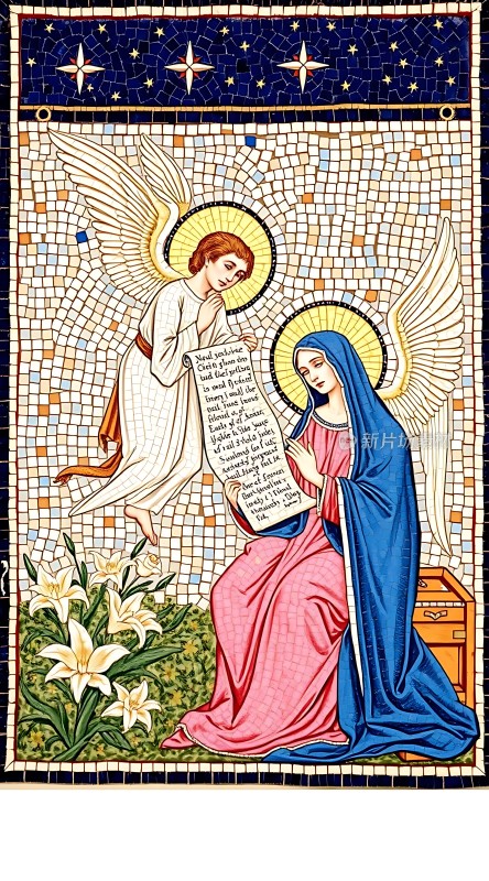 天使与圣母玛利亚