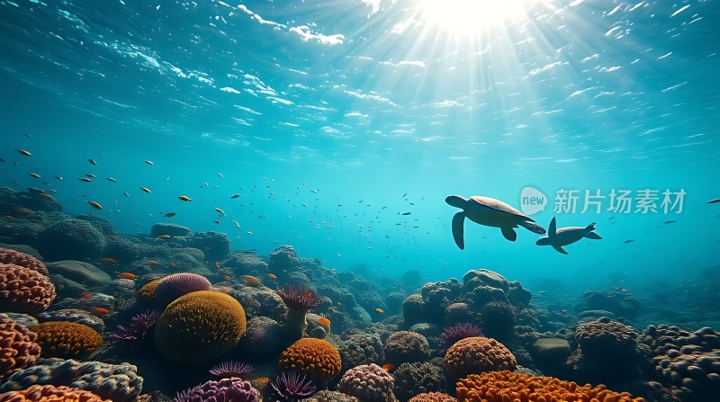 阳光下的海底世界