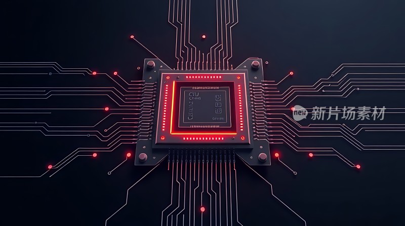 新片场素材芯片科技感