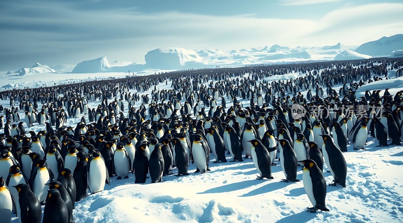 南极企鹅大军集结