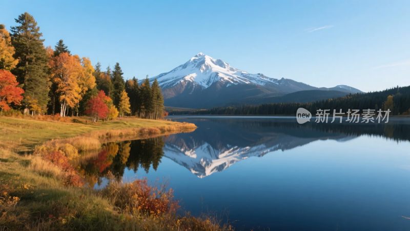 山水湖泊自然风光