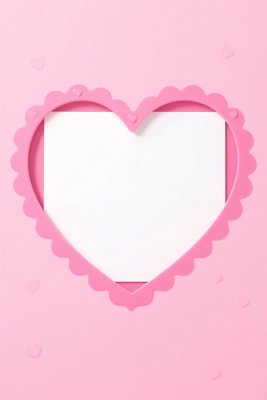 粉色爱心边框装饰
