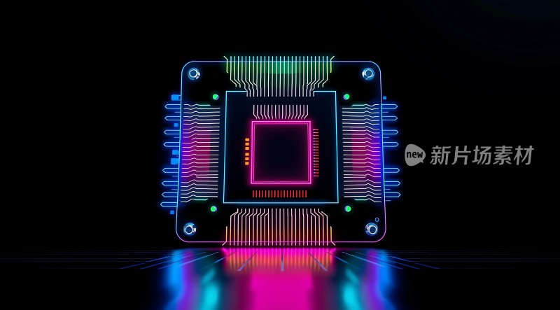 新片场素材芯片科技感
