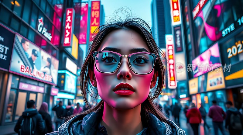 霓虹灯下的时尚之旅