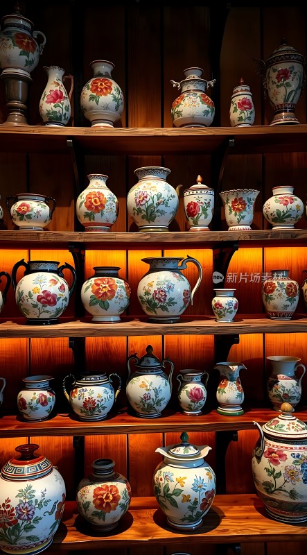 精美瓷器陈列展示