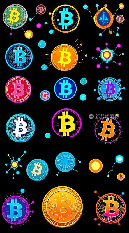 比特币图标集合展示