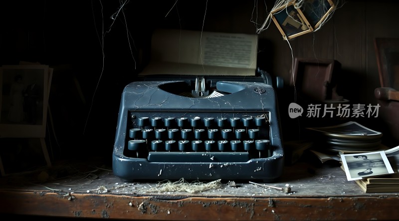 旧时光里的打字机与照片