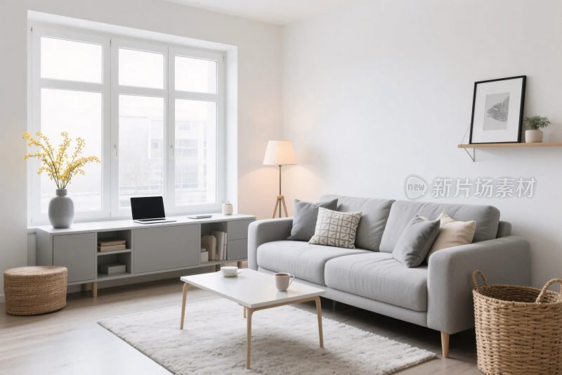 现代简约客厅插画