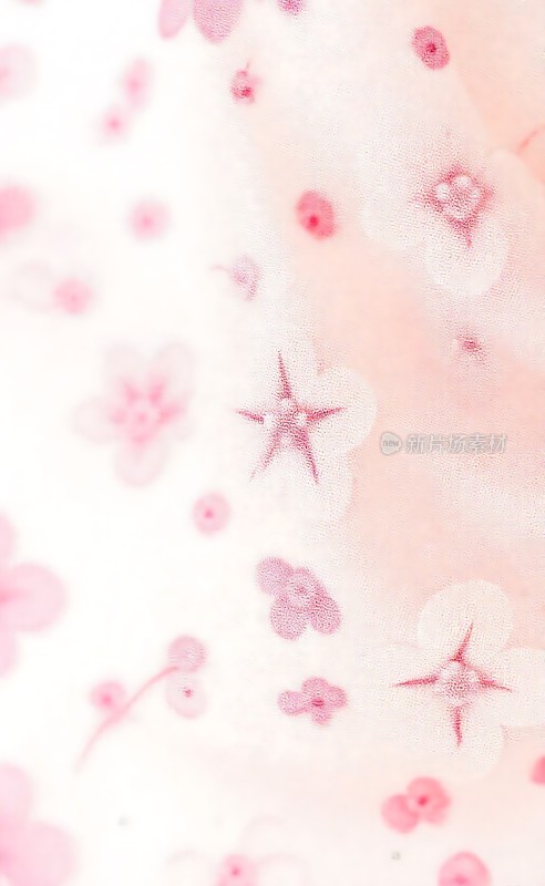 粉红樱花飘落浪漫温馨画面