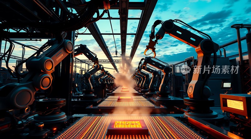 未来工厂智能机器人生产线