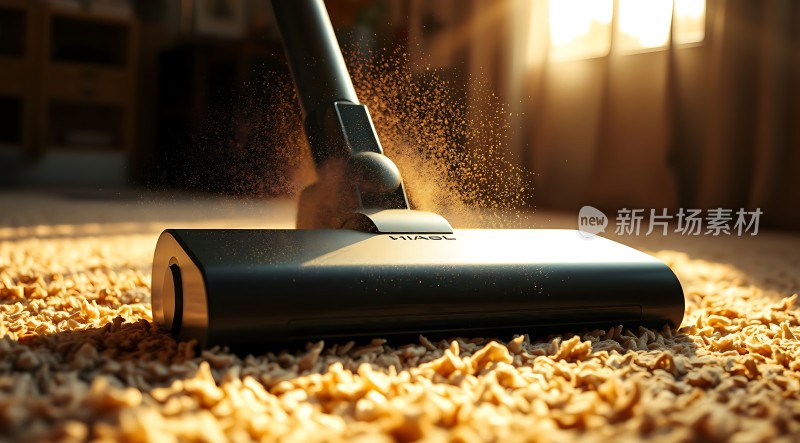 新片场素材 吸尘器清洁地毯