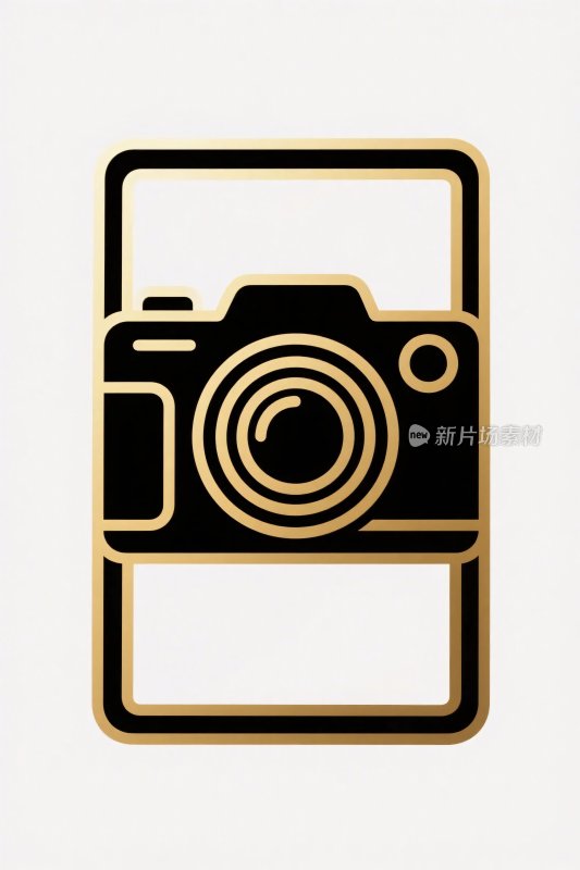 摄影设备图标插画