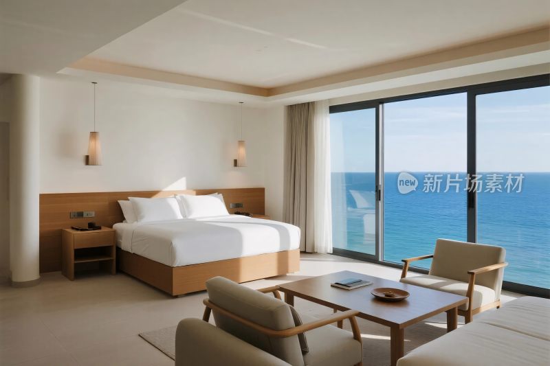 现代海景酒店客房