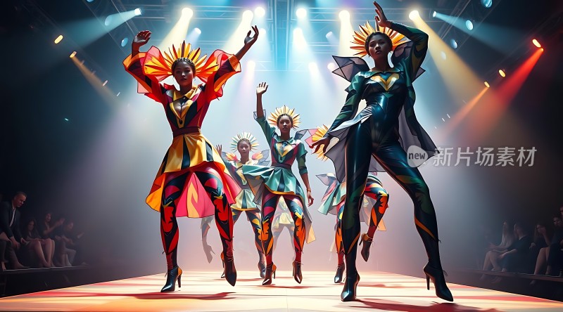 舞台上的多彩舞者