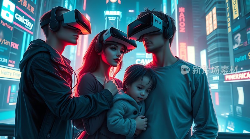 虚拟现实下的温馨家庭时刻