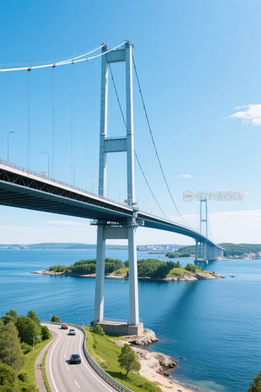 悬索桥水域景观