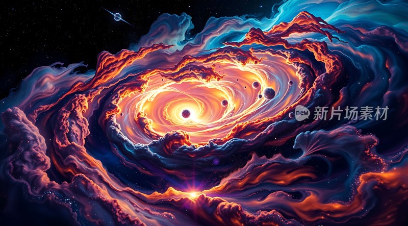 宇宙漩涡星际风暴