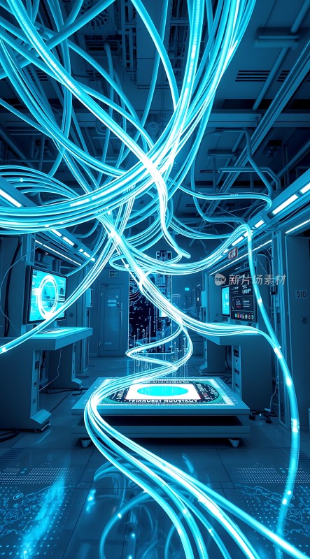 科技实验室未来主义风格