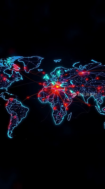 全球网络连接图