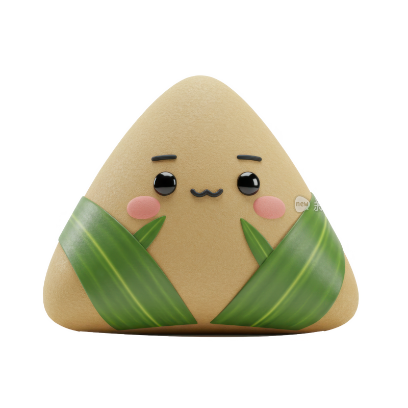 端午节3D卡通粽子元素