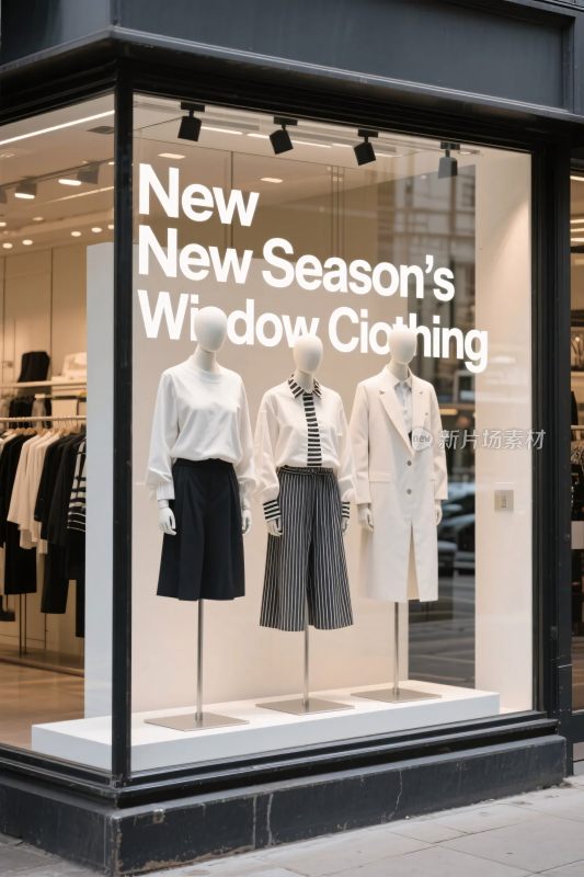 服装店橱窗展示