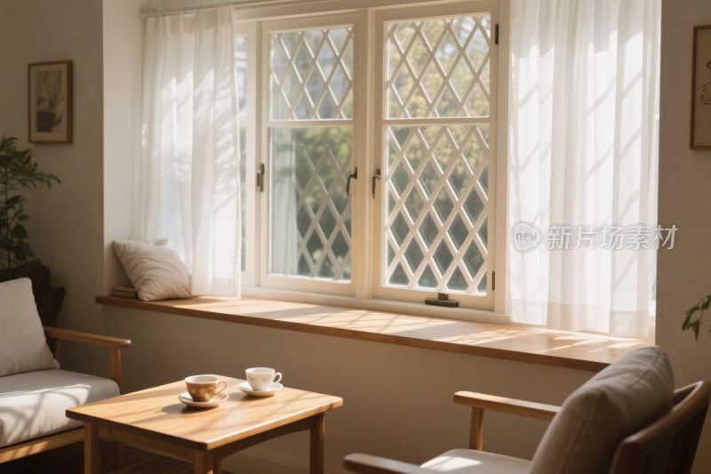 温馨窗边室内场景