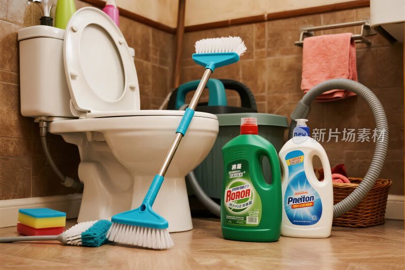 卫生间清洁用品布置图