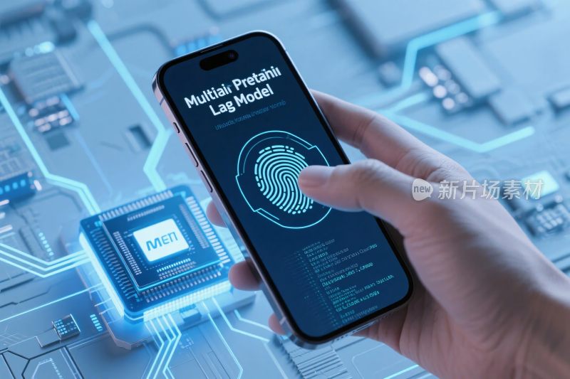 科技指纹识别界面