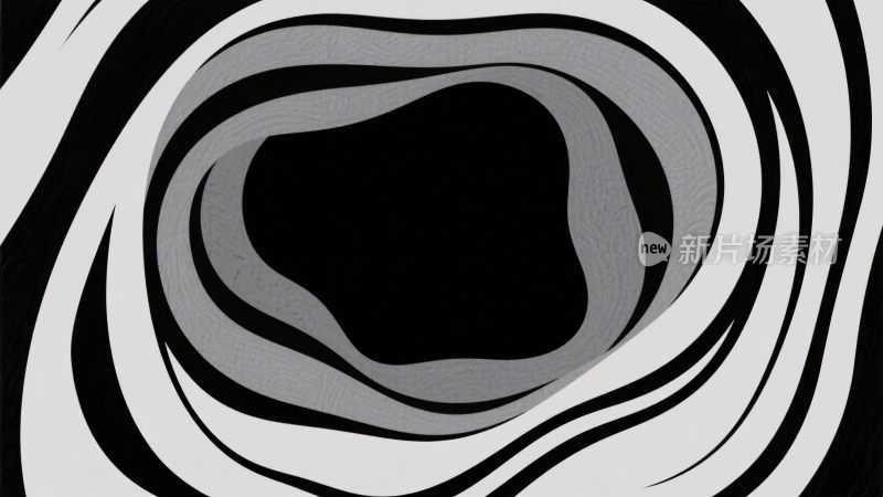 黑白抽象漩涡图案