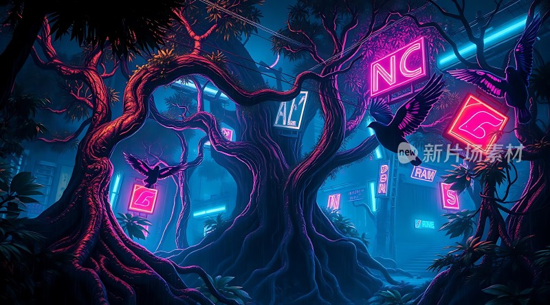 霓虹森林秘境探秘