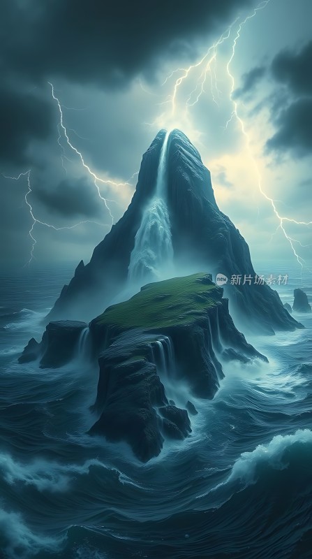 雷鸣电闪下的神秘岛屿